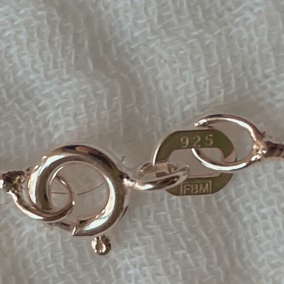 Druzy Sterling Silver & Multi Gemstone Pendant Necklace - Picture 4 of 4